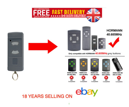 Hormann garage door remote - garage,