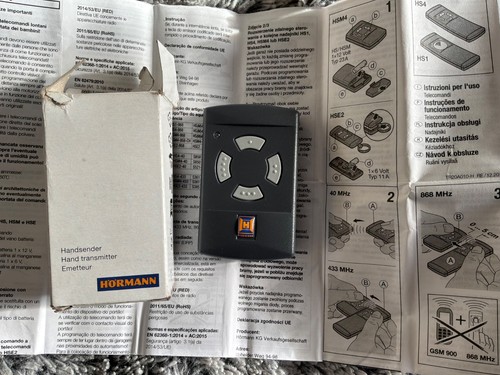 Hormann hsm 868 mhz - hsm, garage
